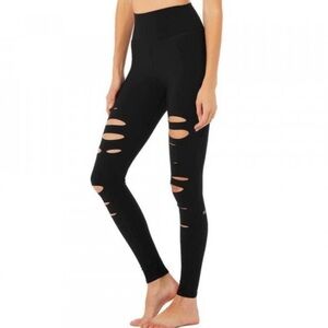 ALO Yoga Black High-Waisted warrior leggings
